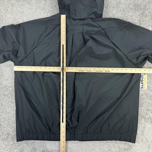 Nike Storm-FIT Jacket Mens XL Tall Black Hooded Oversized Fit Full Zip Utility - Picture 11 of 13